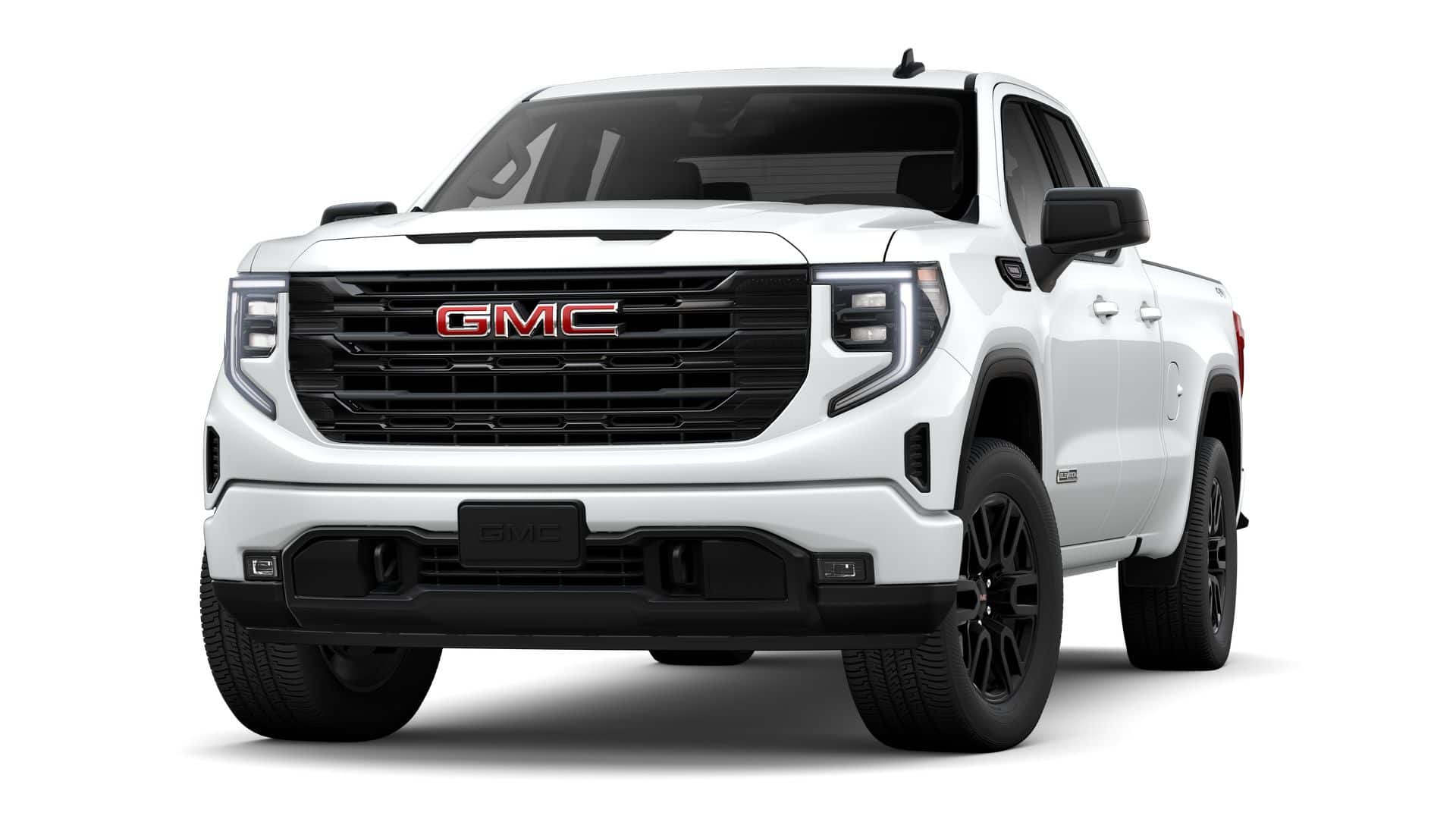 2026 GMC Sierra 1500 Elevation in Summit White — front three-quarter view