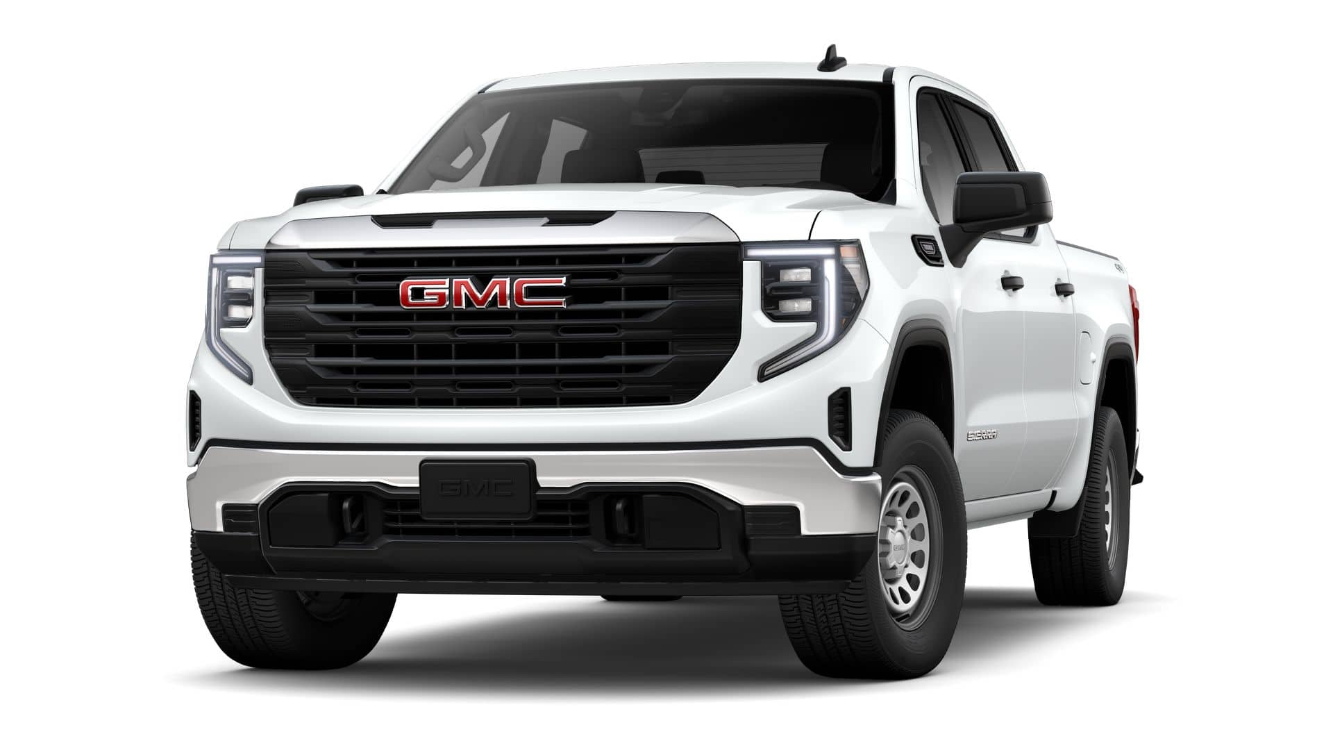 2026 GMC Sierra 1500 Pro in Summit White — front three-quarter view